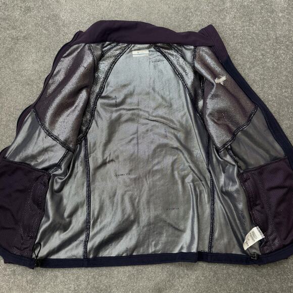 Columbia Jacket Womens Large Purple Omni Heat Fleece Full Zip Thermal Outdoor - Picture 6 of 9